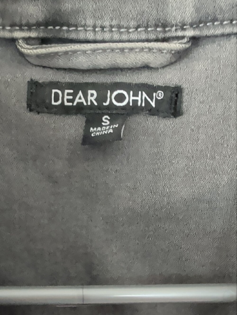 Dear John Charcoal Gray Denim Jacket - Picture 2 of 5